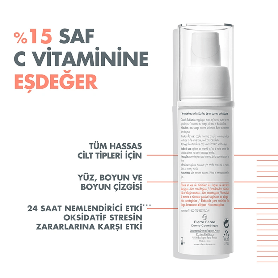 Avene A-Oxitive Serum 30ml-Yaşlanma Karşıtı Serum