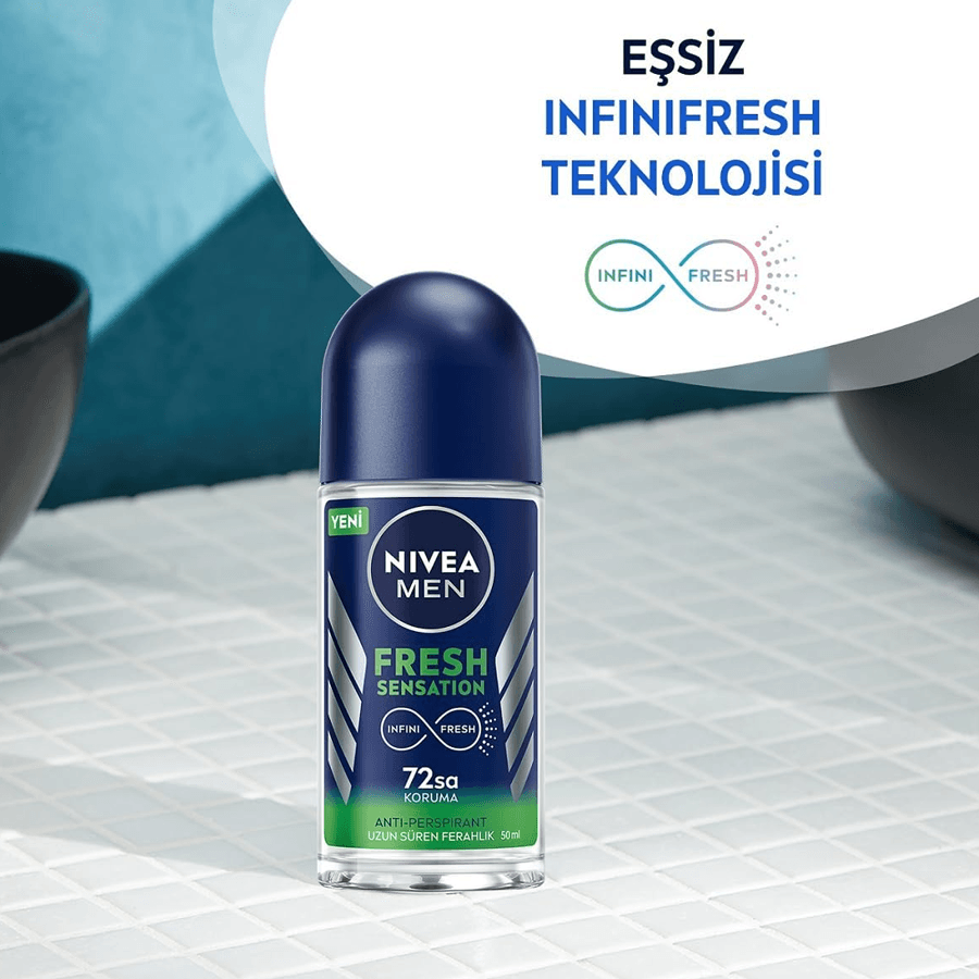 Nivea Men Fresh Sensation Roll-On 50ml-Erkek