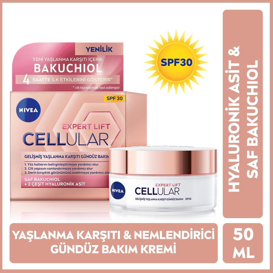 Nivea Cellular Expert Lift Yaşlanma Karşıtı Gündüz Kremi 50ml