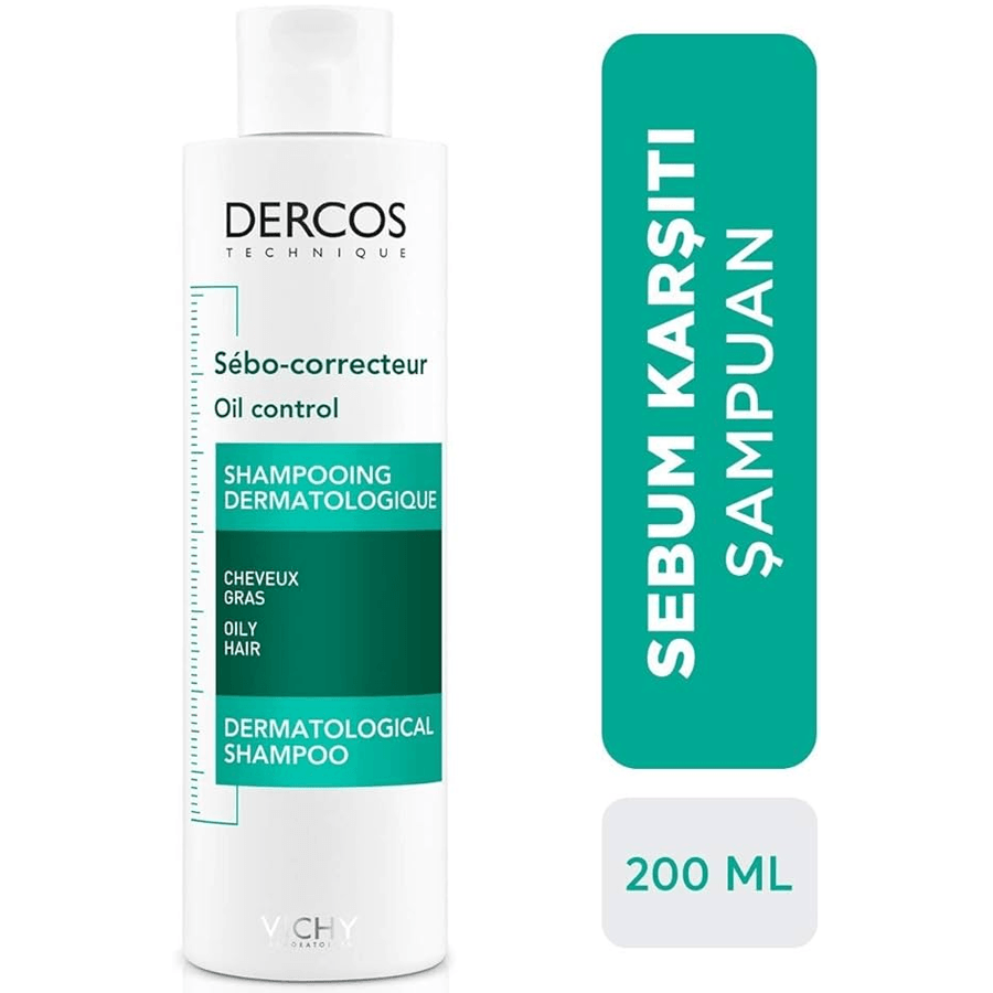 Vichy Dercos Oil Control Treatment Shampoo 200ml-Yağ Kontrol Şampuanı