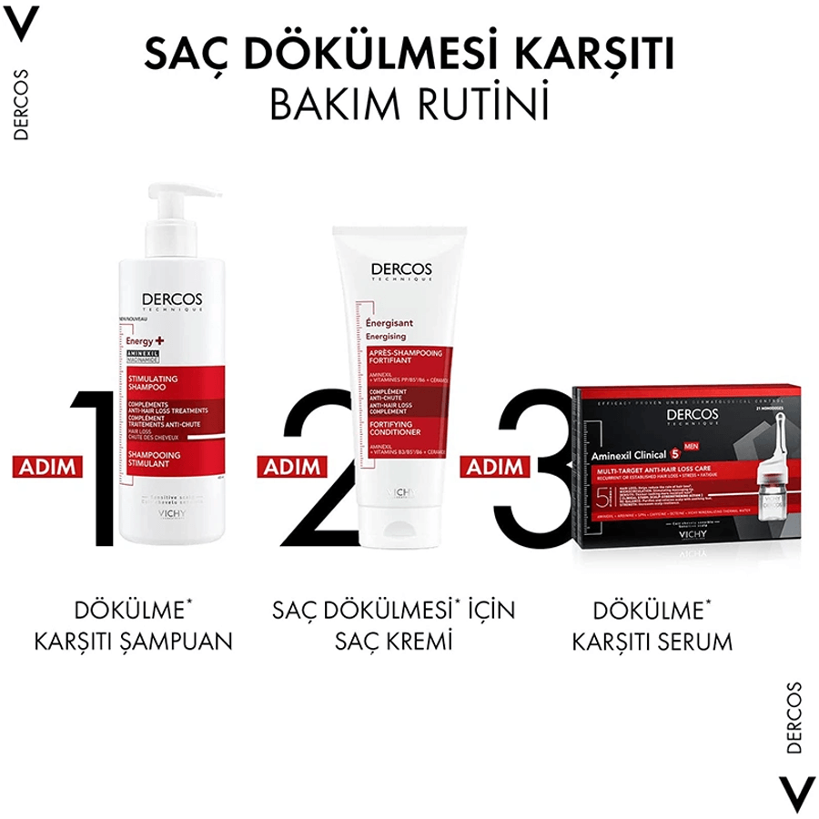 Vichy Dercos Energisant Saç Dökülme Karşıtı Şampuan 390ml