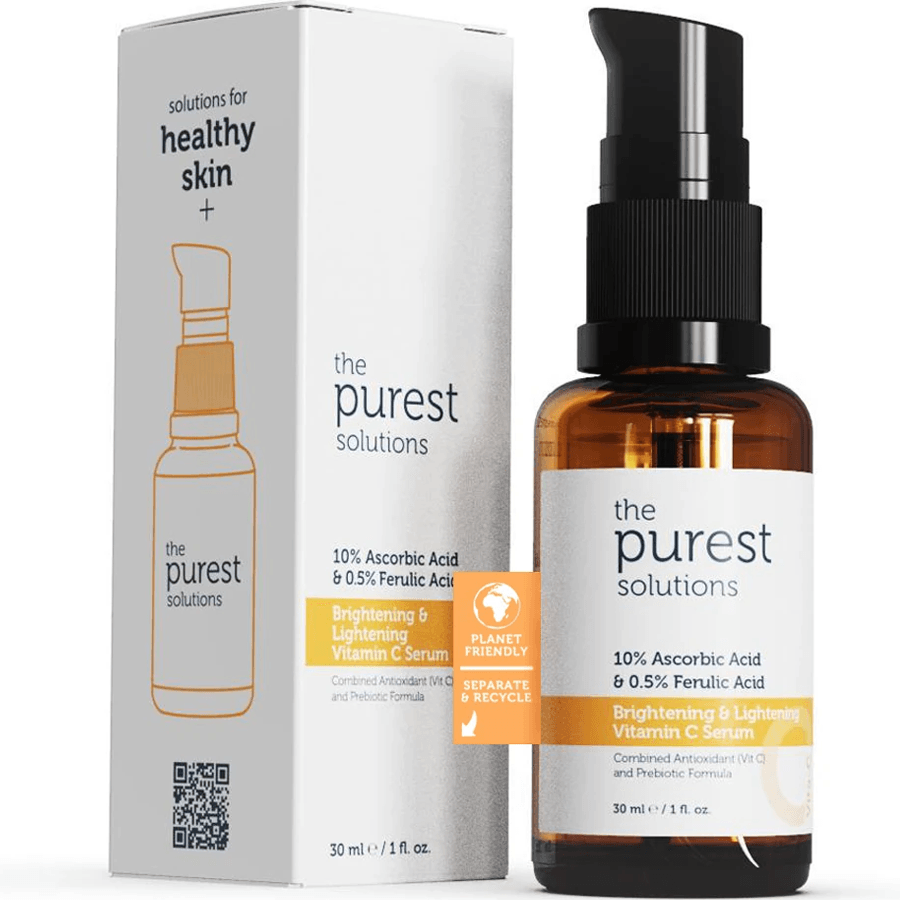 The Purest Solutions Brightening + Lightening Vitamin C Serum 30ml-C Vitamini Yüz Serumu