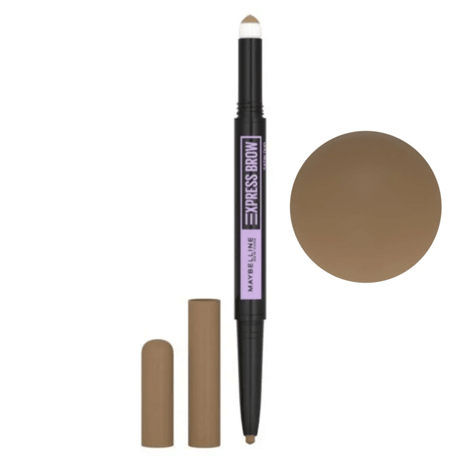 Maybelline Express Brow Satin Duo Çift Taraflı Kaş Kalemi-01 Açık Ton