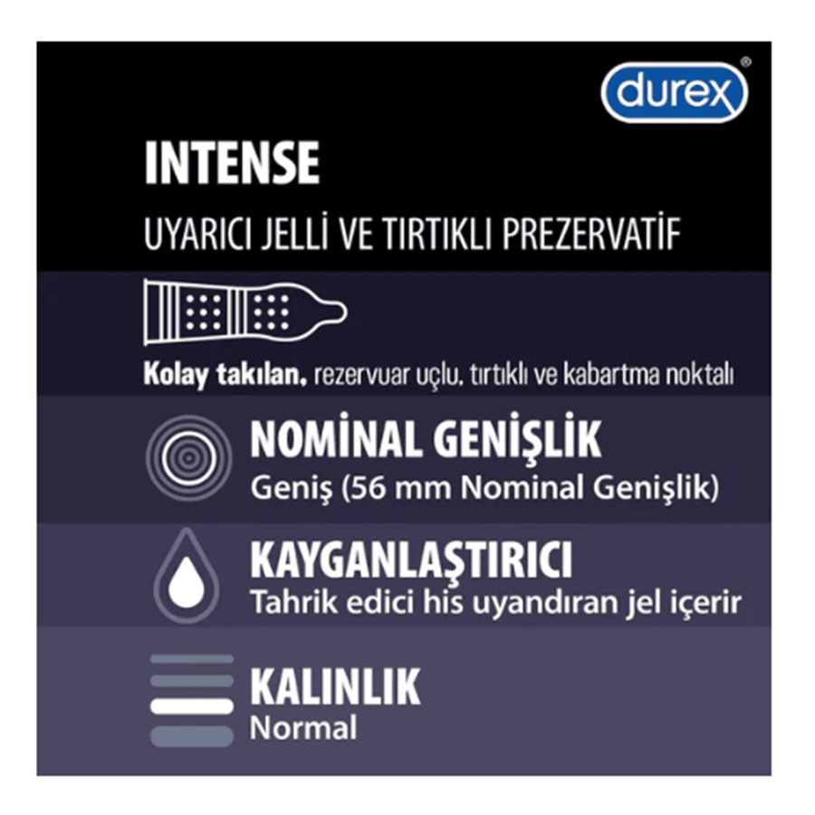 Durex Intense Prezervatif 10 Adet