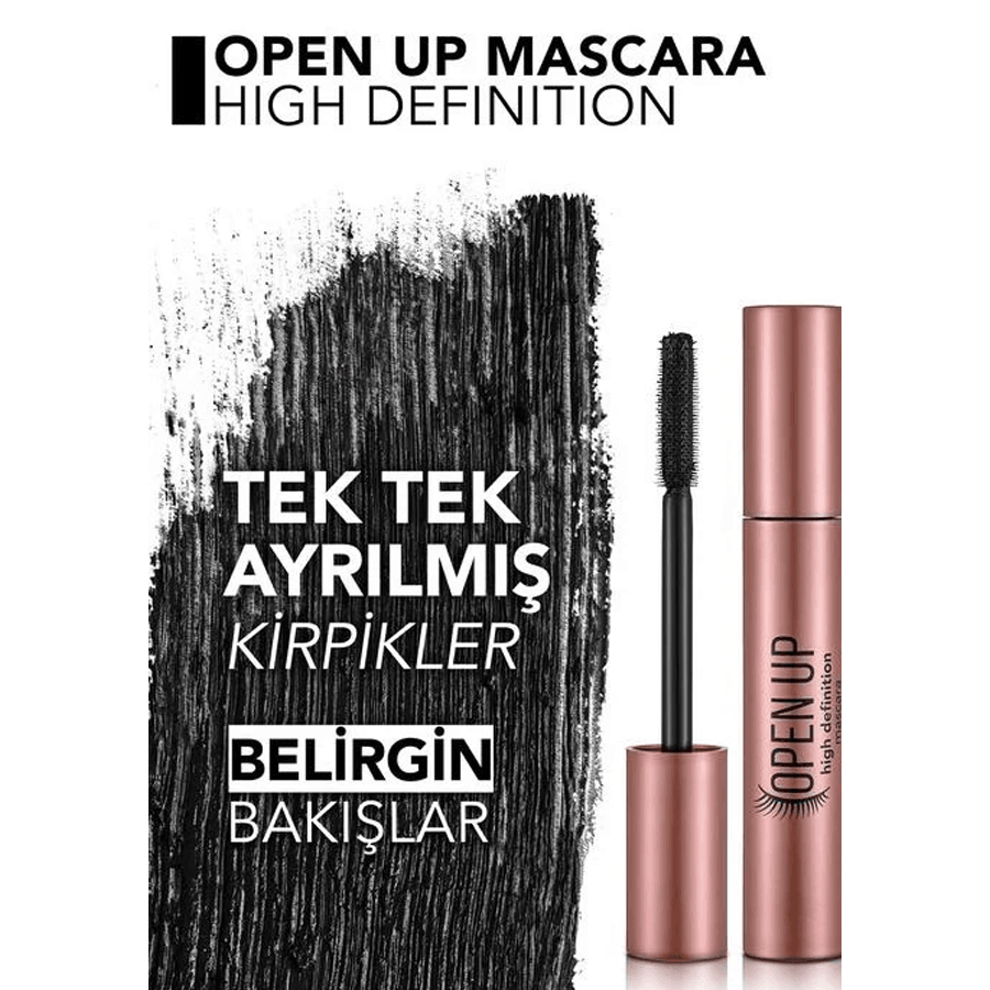 Flormar Open Up HD 12ml-Suya Dayanıklı Maskara