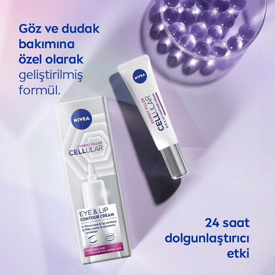 Nivea Cellular Expert Filler Göz Bakım Kremi 15ml-Göz ve Dudak