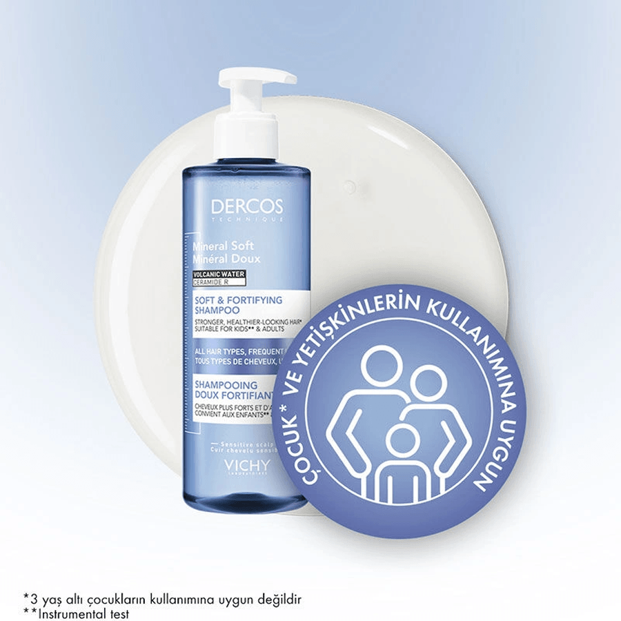 Vichy Dercos Mineral Soft Shampoo 400ml-Yumuşak Şampuan