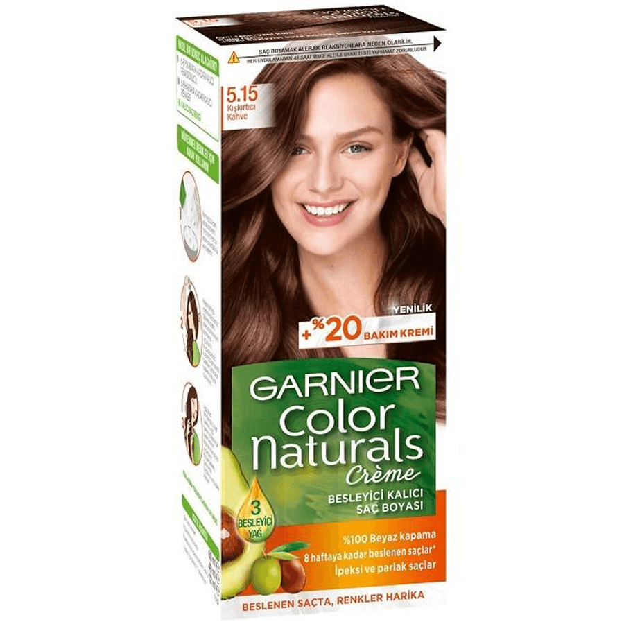 Garnier Color Naturals Creme 5.15 Kışkırtıcı Kahve-Saç Boyası