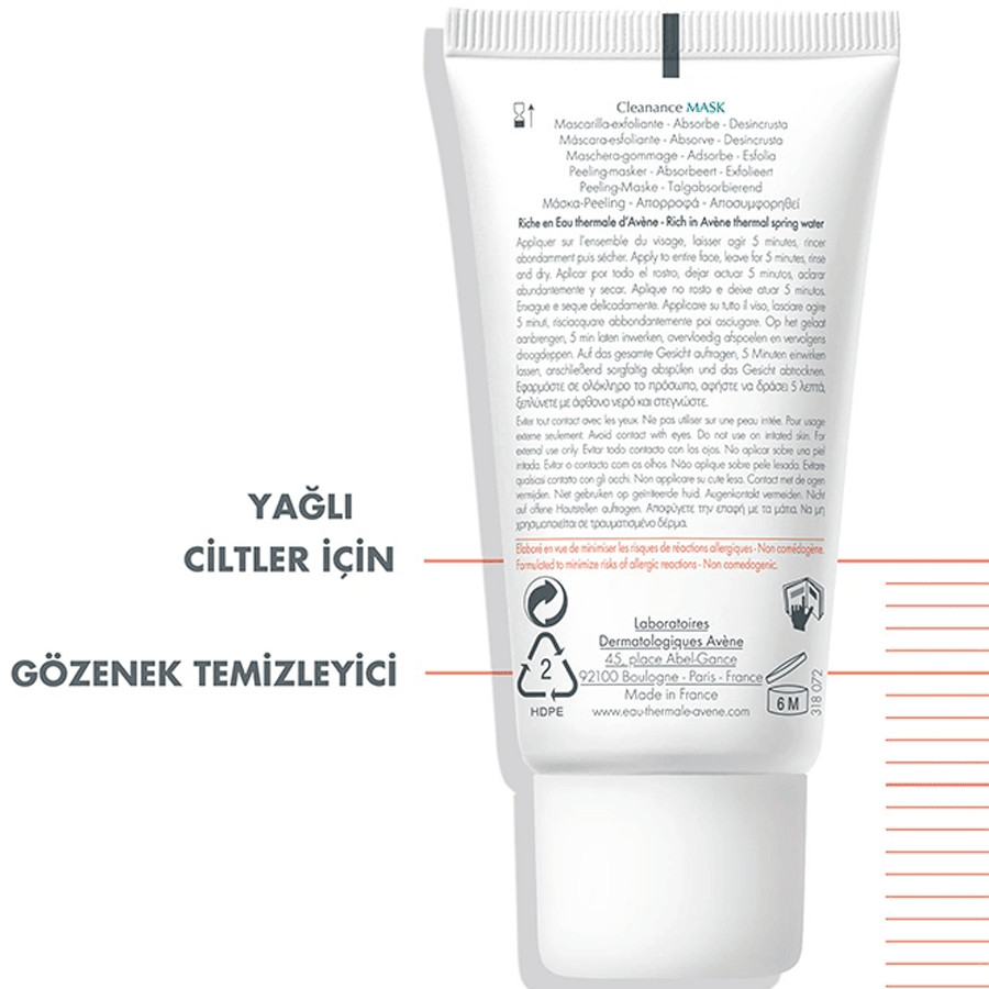 Avene Cleanance Mask 50ml-Arındırıcı Maske