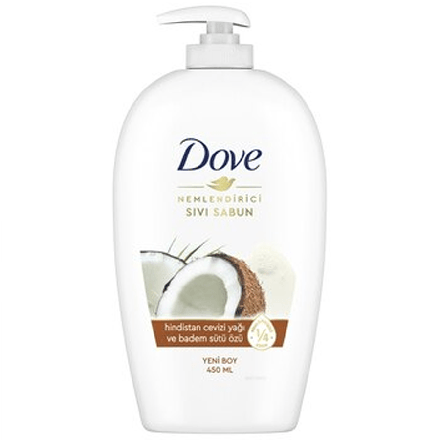 Dove Nemlendirici Sıvı Sabun HindistanCevizi Yağı Badem Sütü 450ml