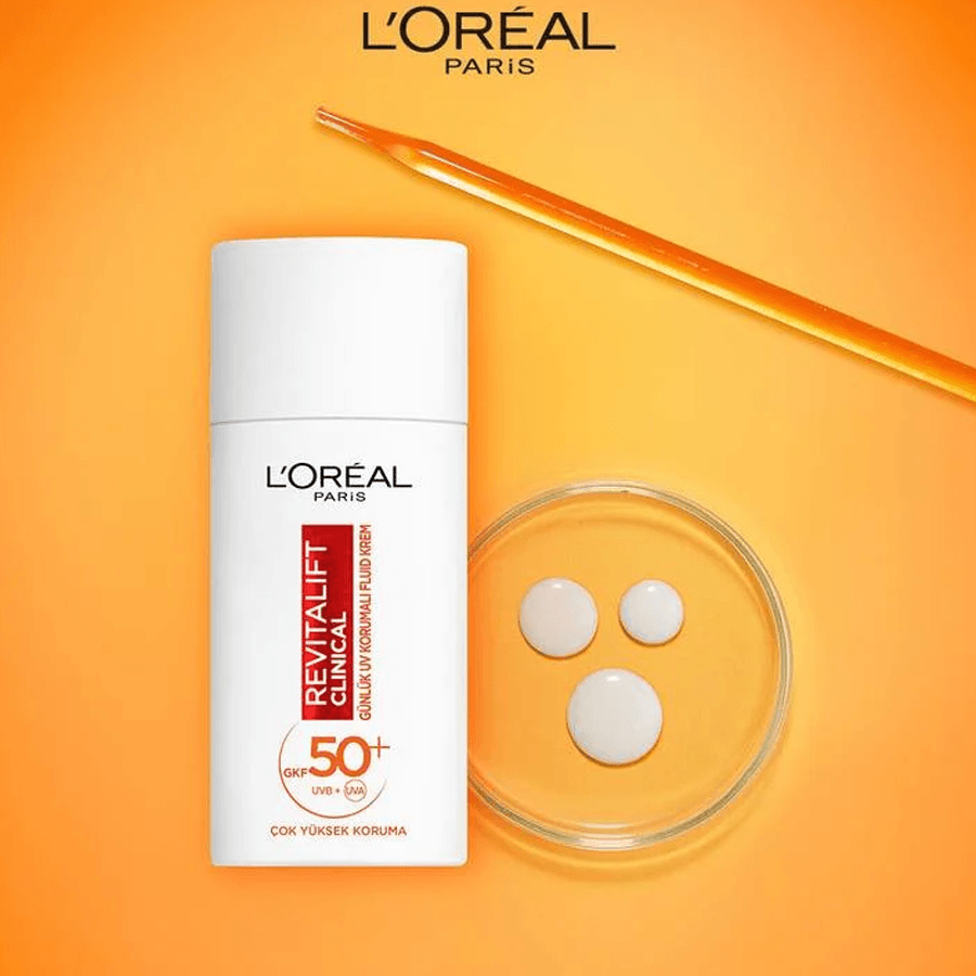 Loreal Paris Revitalift Clinical SPF 50+ Günlük Yüksek UV Korumalı Yüz Güneş Kremi 50ml