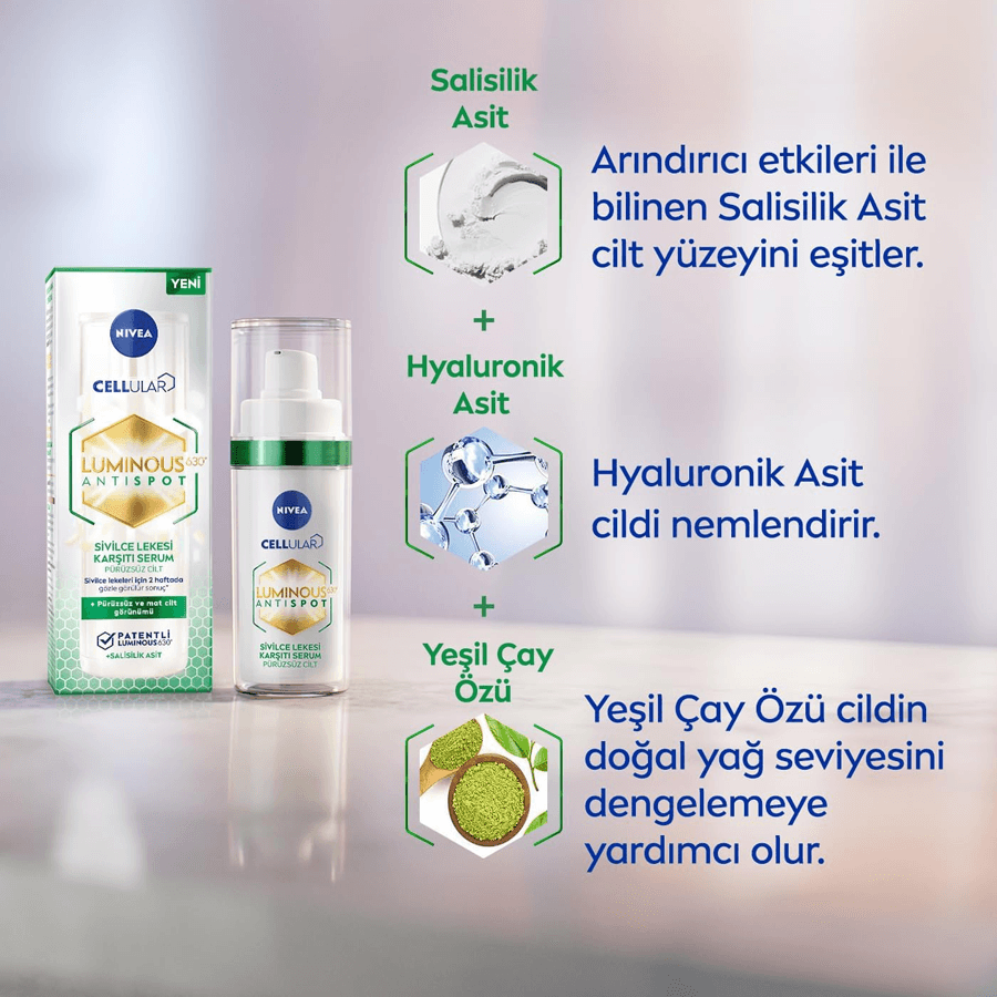 Nivea Luminous630 Sivilce Lekesi Karşıtı Serum 30ml-Sivilce Lekesi