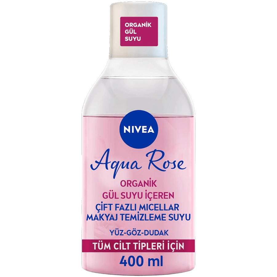 Nivea Aqua Rose Çift Fazlı Micellar Makyaj Temizleme Suyu 400ml