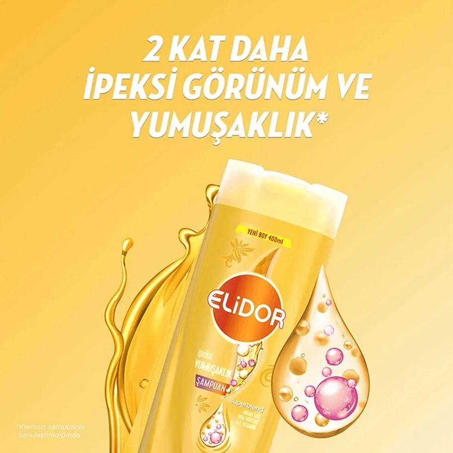 Elidor Superblend İpeksi Yumuşaklık Saç Bakım Şampuanı 400ml