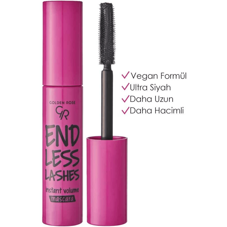 Golden Rose Endless Lashes Mascara Black-Kıvrım Veren Maskara