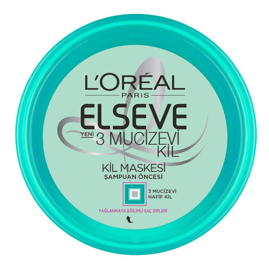 Loreal Paris Elseve 3 Mucizevi Kil Maskesi 150ml