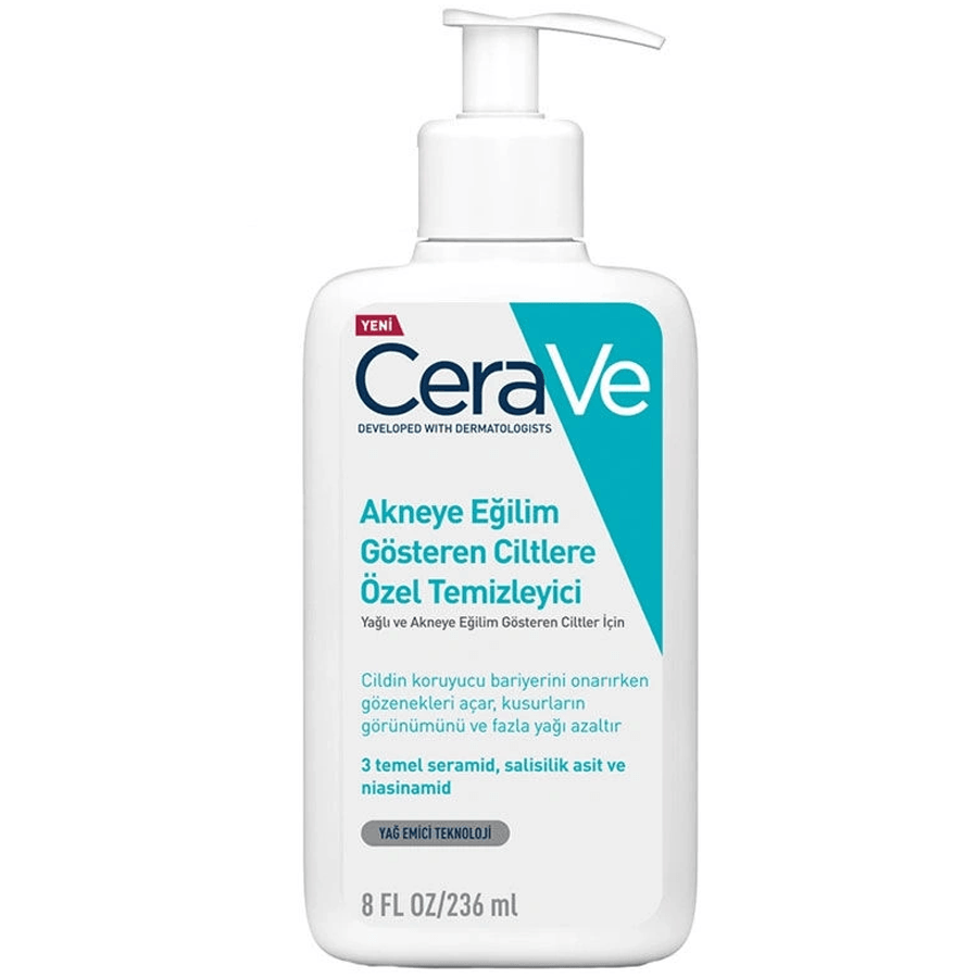 CeraVe Akneye Eğilim Gösteren Ciltlere Özel Temizleyici 236ml