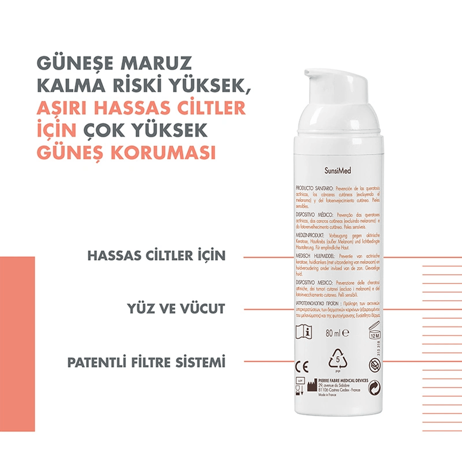 Avene SunsiMed KA 80ml-Güneş Koruyucu