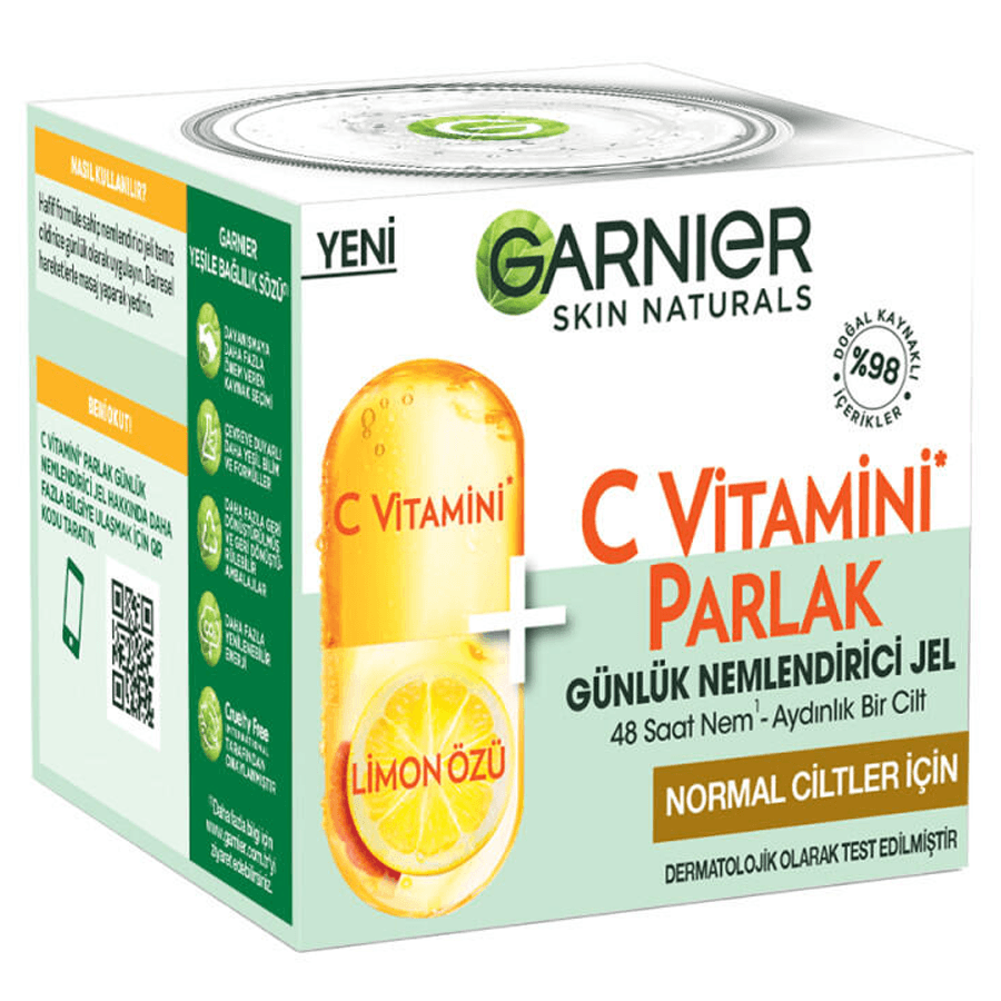 Garnier C Vitamini Parlak Günlük Nemlendirici Jel 50ml-Normal Cilt