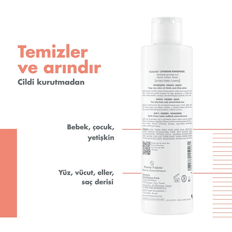 Avene Cicalfate+ Gel Nettoyant Arındırıcı Temizleme Jeli 200ml