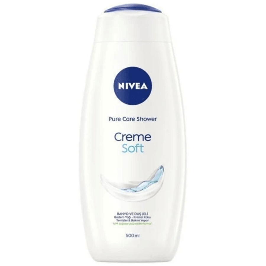 Nivea Creme Soft Banyo ve Duş Jeli 500ml-Badem Yağlı Duş Jeli