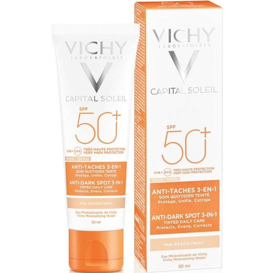 Vichy Capital Soleil Spf 50+ Anti Dark Spots 50ml-Renkli Güneş Kremi