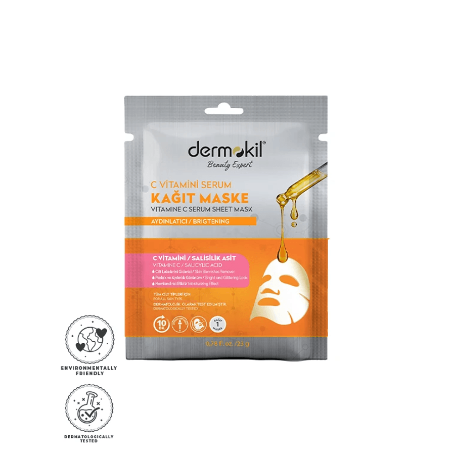 Dermokil C Vitamini Salisilik Asit Serum Kağıt Maske 23gr