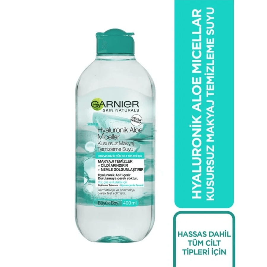 Garnier Hyaluronik Aloe Micellar Kusursuz Makyaj Temizleme Suyu 400ml