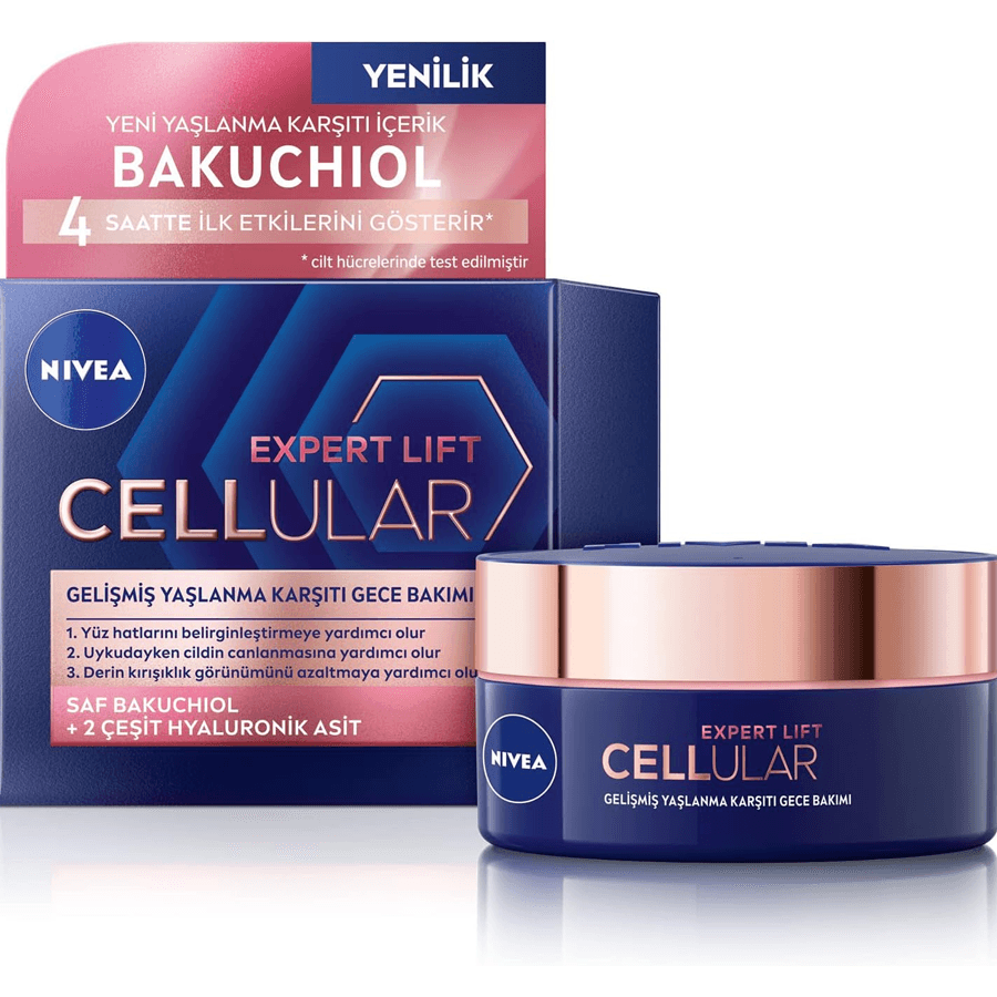 Nivea Cellular Expert Lift Yaşlanma Karşıtı Gece Kremi 50ml