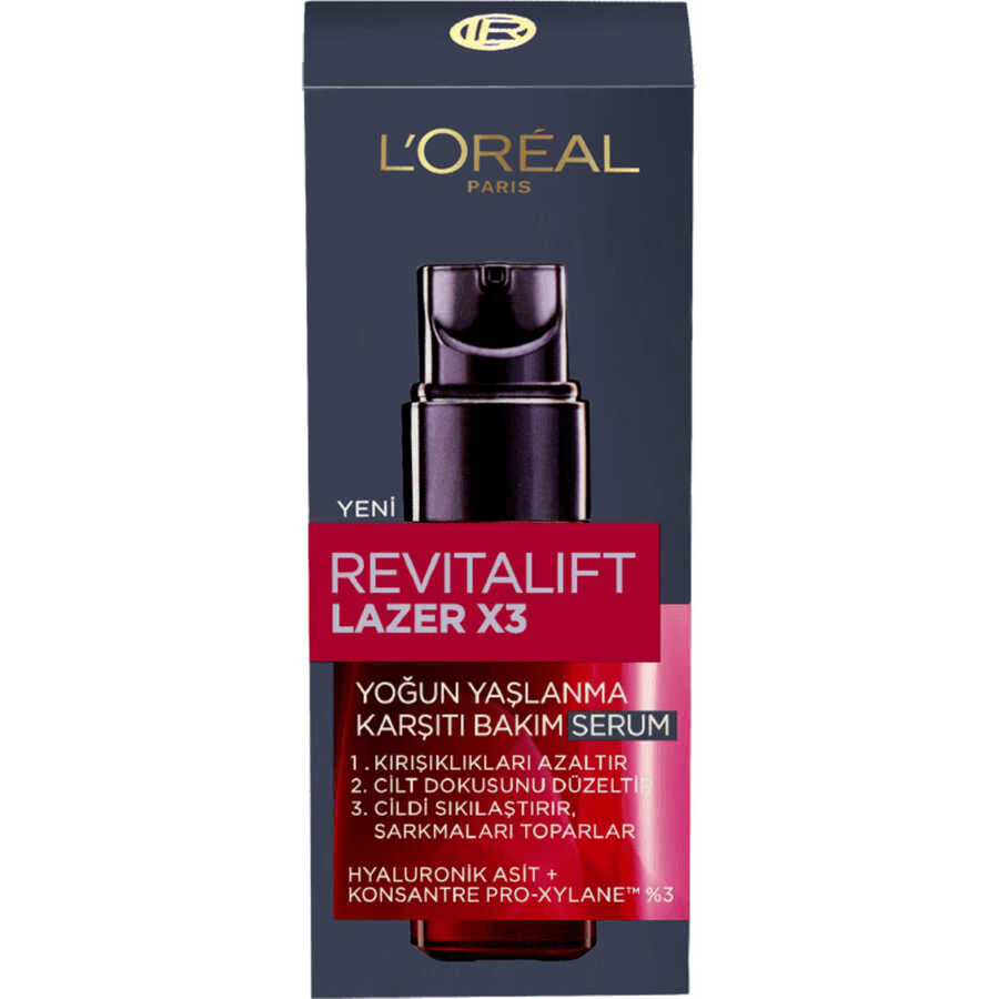 Loreal Paris Revitalift Lazer x3 Yoğun Yaşlanma Karşıtı Bakım Serum 30ml