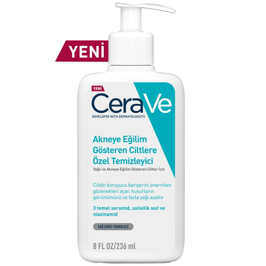 CeraVe Akneye Eğilim Gösteren Ciltlere Özel Temizleyici 236ml