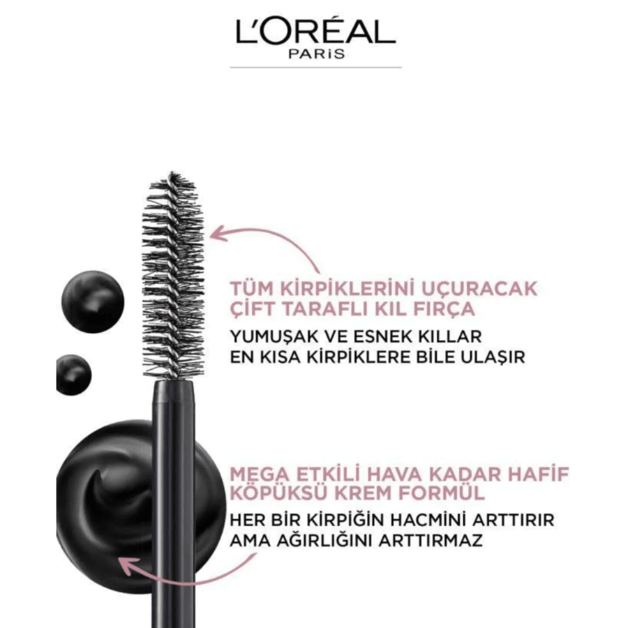 Loreal Paris Air Volume Mega Mascara 9,4ml-Siyah