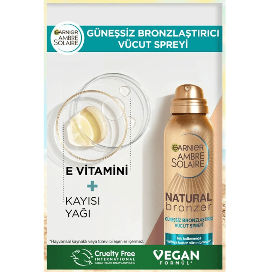 Garnier Ambre Solaire Natural Bronzer Sprey 150ml-Güneşsiz Bronzlaştırıcı Sprey