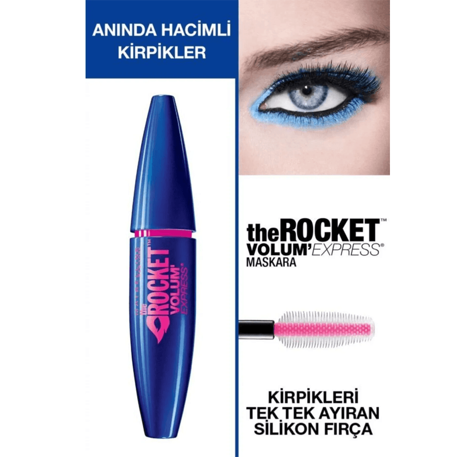 Maybelline Rocket Volum Express Black Noir Mascara 9,6ml-Siyah Maskara