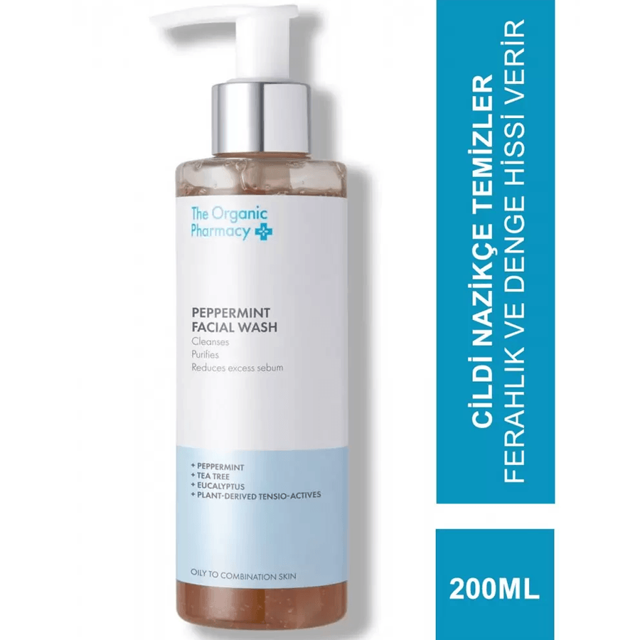 The Organic Pharmacy Peppermint Facial Wash 200ml-Nane Yüz Yıkama