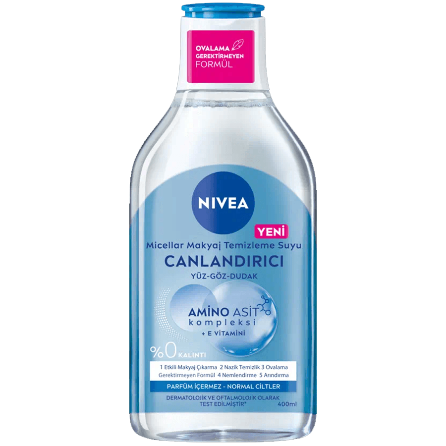 Nivea Canlandırıcı Micellar Makyaj Temizleme Suyu 400ml-Yüz Göz ve Dudak