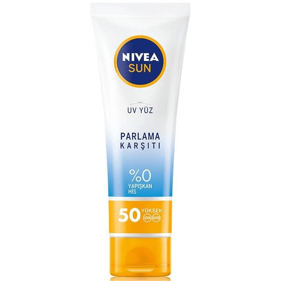 Nivea Sun Yüz Koruma Parlama Karşıtı Gkf 50+ 50ml-Yüksek Koruma