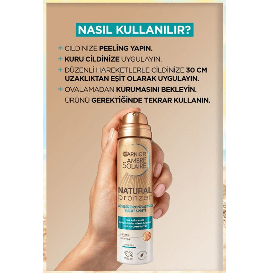 Garnier Ambre Solaire Natural Bronzer Sprey 150ml-Güneşsiz Bronzlaştırıcı Sprey