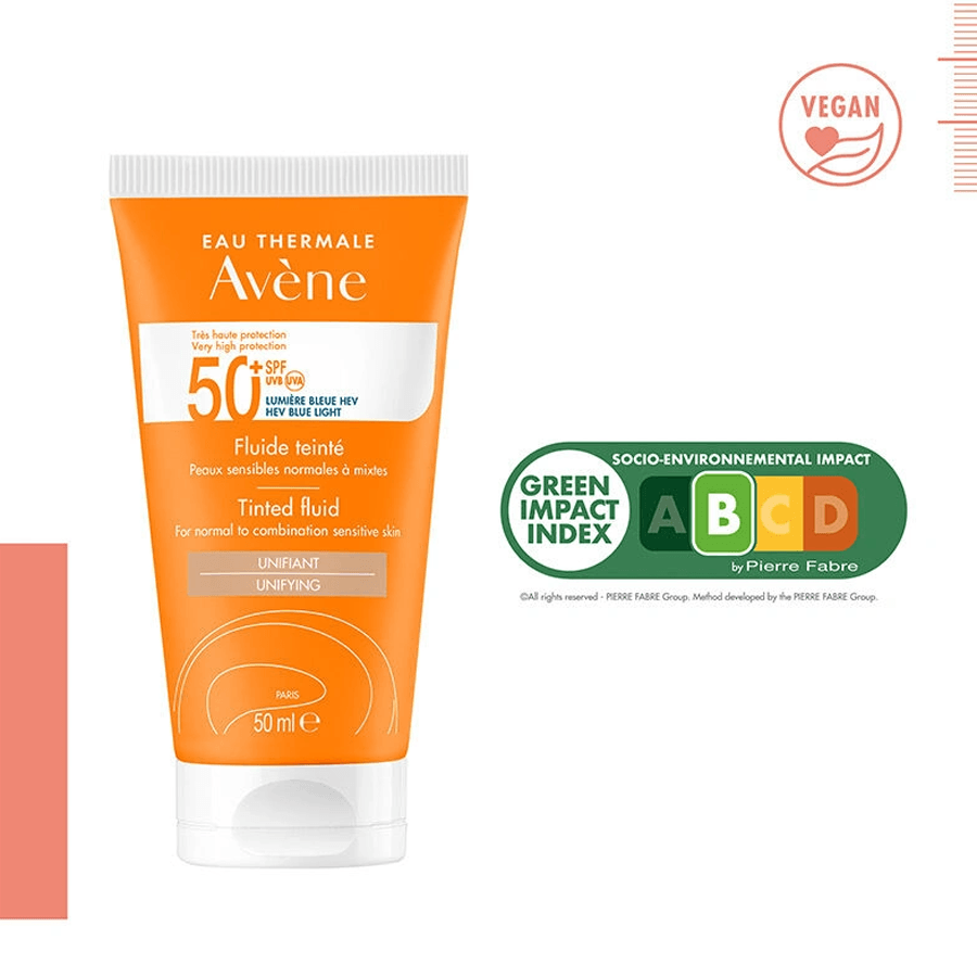 Avene Solaire SPF 50+ Tinted Fluid 50ml-Renkli Güneş Kremi 50ml