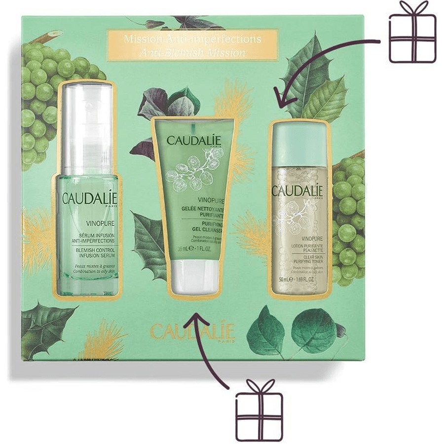 Caudalie Vinopure Serum Set-Akneli Ciltler