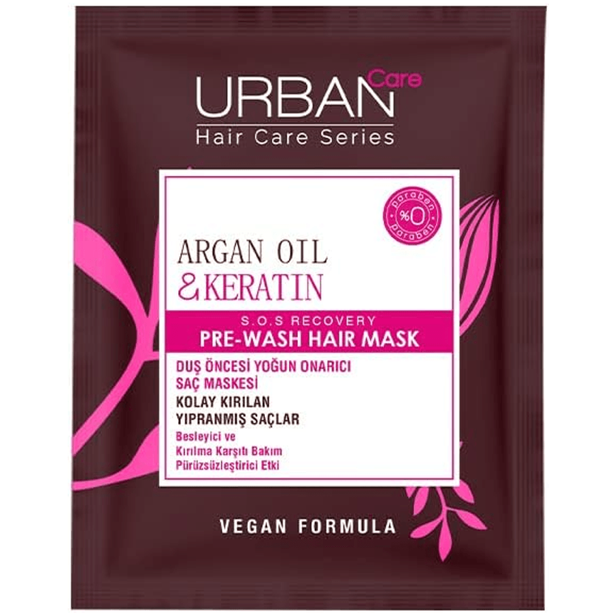 Urban Argan Oil & Keratin Pre-Wash Hair Mask 50ml-Saç Maskesi