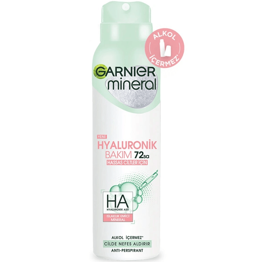 Garnier Mineral Hyaluronik Bakım Sprey Deodorant 150ml-Uzun Süreli Etki