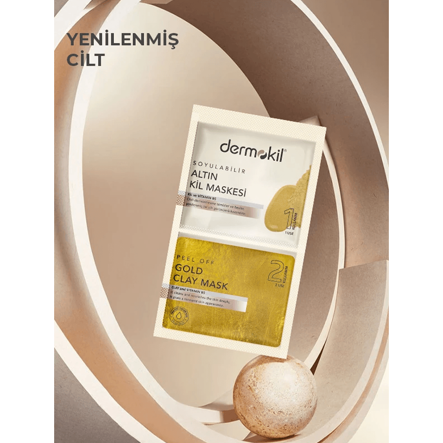 Dermokil Soyulabilir Altın Kil Maskesi 7.5ml