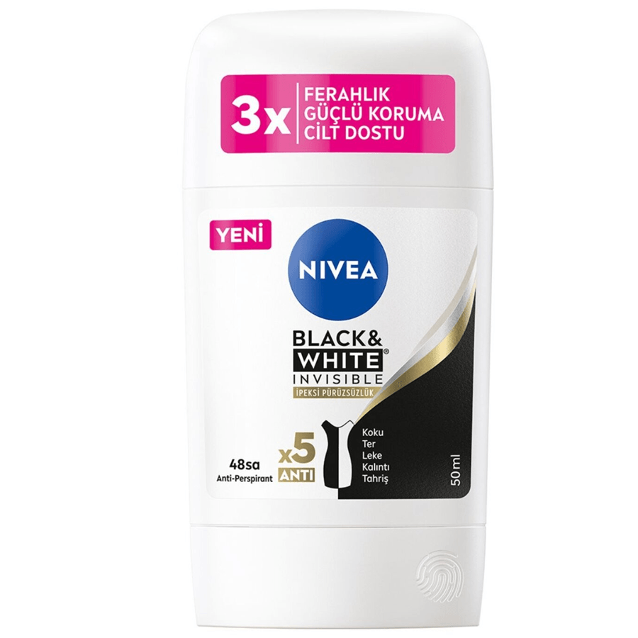 Nivea Black & White Clear Stick 50ml-Kadın