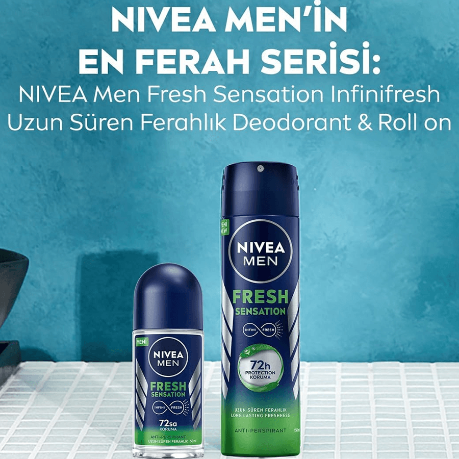 Nivea Men Fresh Sensation Roll-On 50ml-Erkek