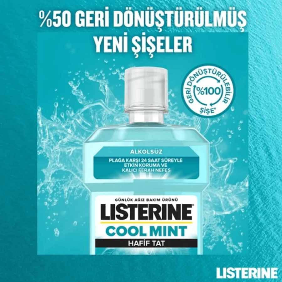 Listerine Cool Mint Hafif Nane Ağız Bakım Suyu 500ml