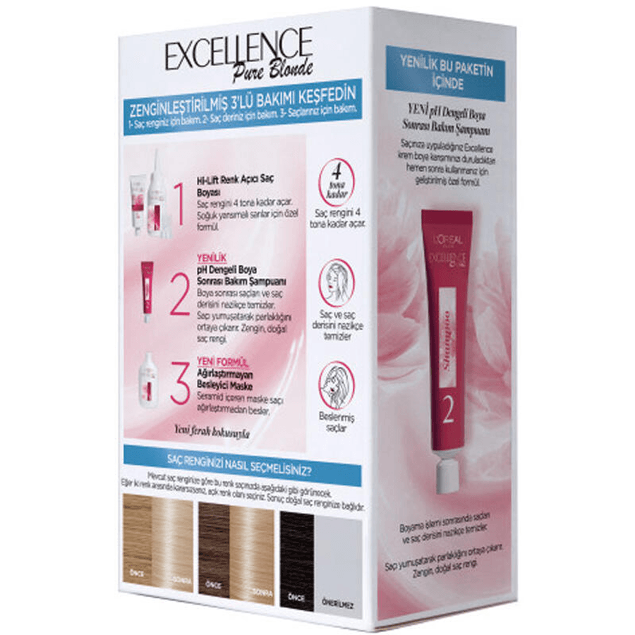 Loreal Paris Excellence Pure Blonde Ultra Renk Açıcı Saç Boyası