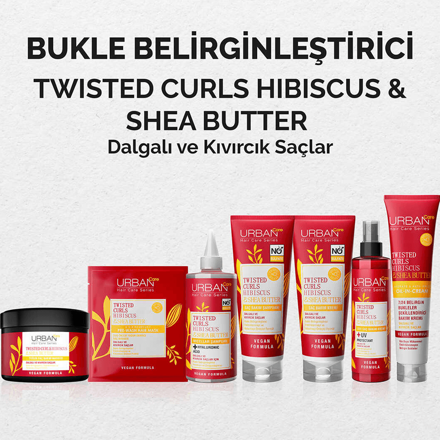 Urban Care Twisted Curls Hibiscus & Shea Butter 230ml-Saç Maskesi