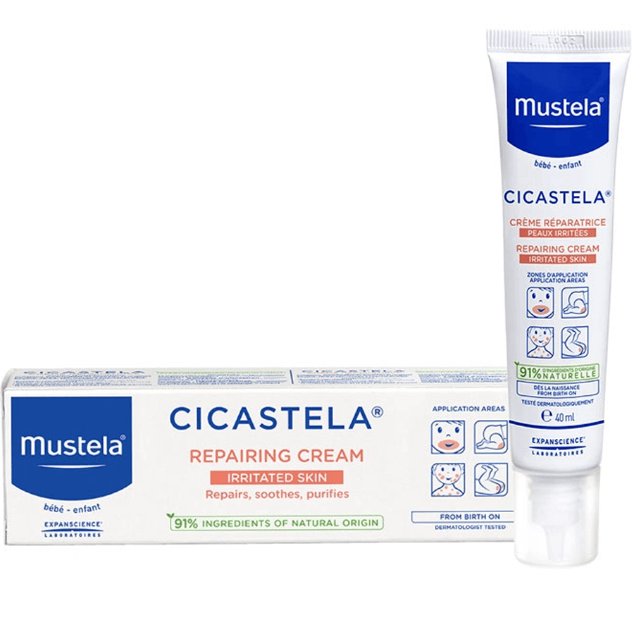 Mustela Cicastela Repairing Cream 40ml-Tahriş Olmuş Ciltler