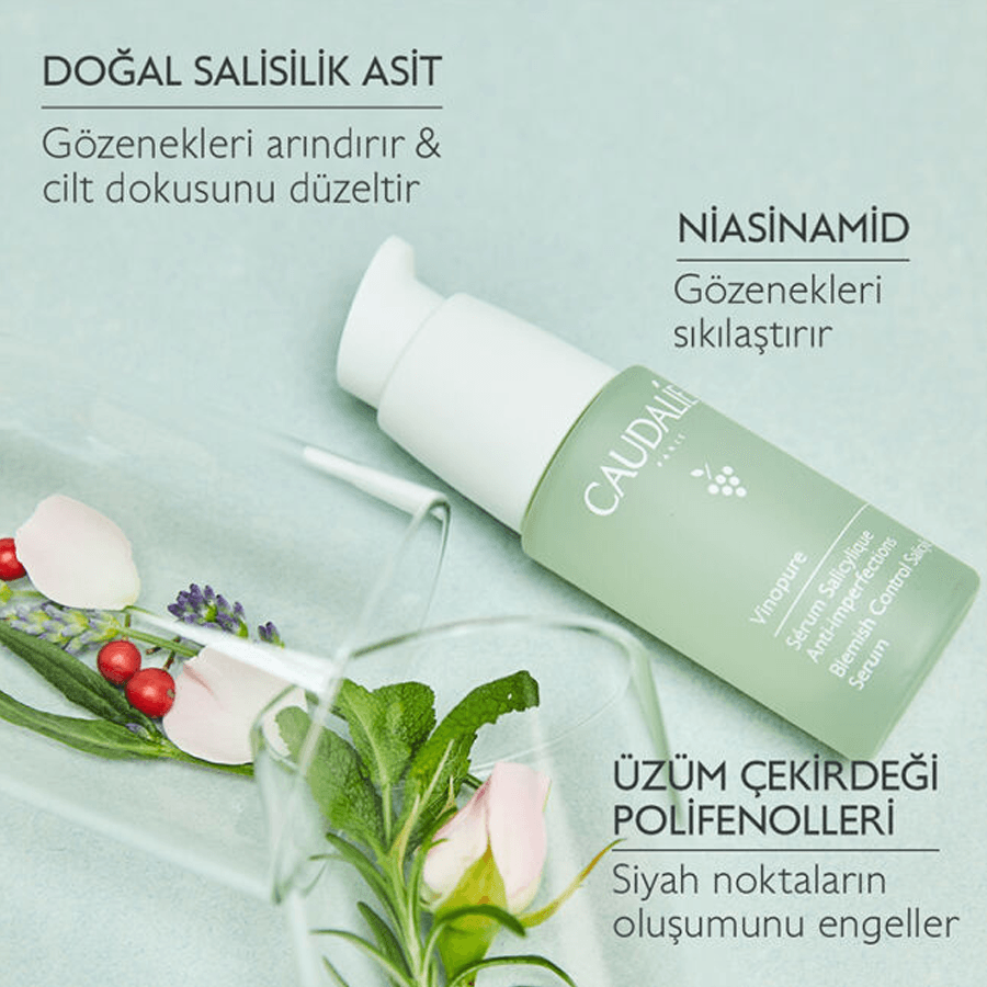 Caudalie Vinopure Blemish Control Salicylic Serum 30ml-Akne Karşıtı Serum